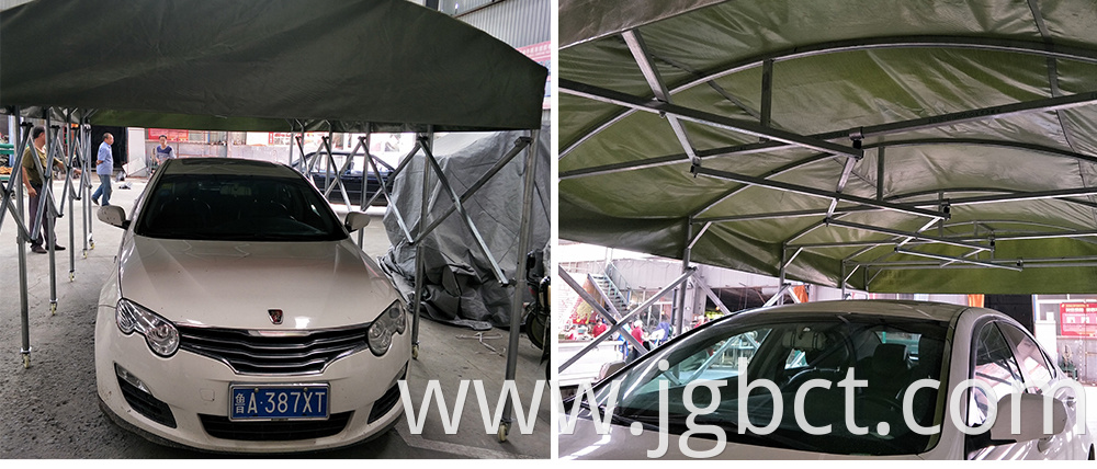 Reinforced garage tent